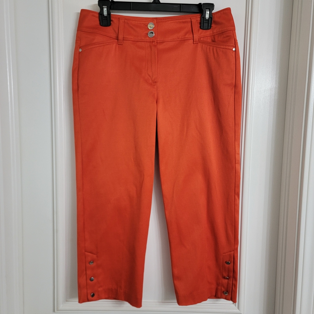 Sharagano Orange Crop Capri Dress Pants. Sz-6